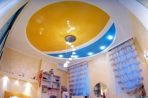 Стоимость потолка для детской 14 м²