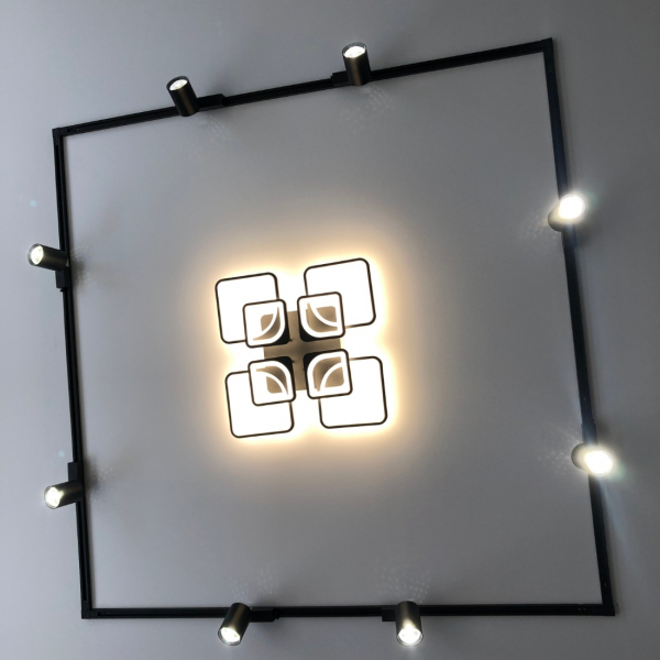 Фото матового натяжного потолка с технологией SLOTT